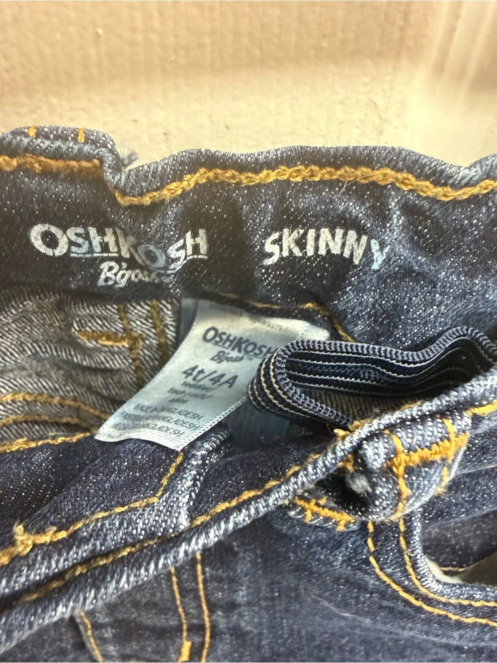 OshKosh B'gosh Dark Indigo Skinny Jeans, Size 4T